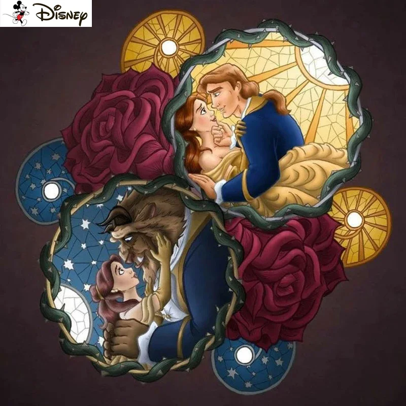 

Алмазная живопись Disney «мультяшная красавица», вышивка крестиком, фото на заказ, квадратная круглая вышивка, домашний декор, A30287