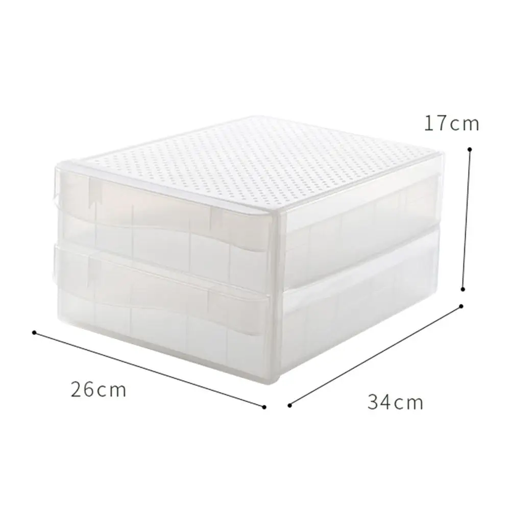 

Large Eggs Case Refrigerator Egg Storage Box Durable Plastic Egg Container For Kitchen Refrigerators Motor Homes Campers