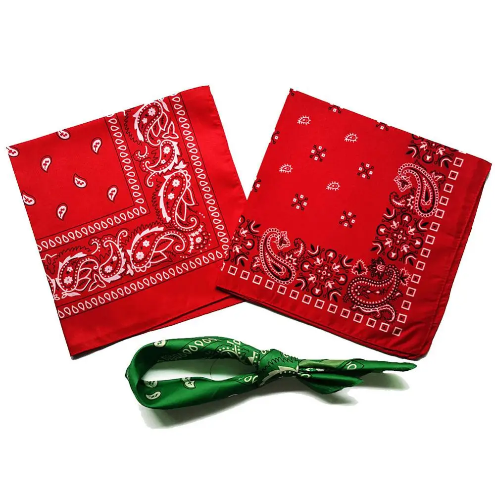 Унисекс смесь хип хоп бандана Головные уборы хлопок волос повязка шарф шеи