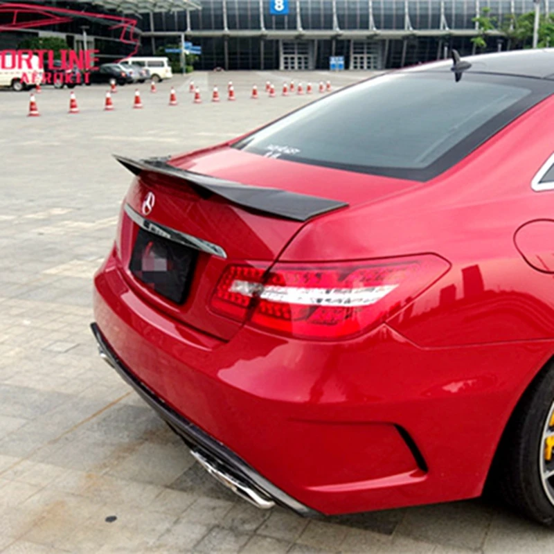 

W207 C207 Carbon Fiber / FRP Trunk Spoiler R Style Wing For Mercedes E Class Coupe 2010 - 2016 E200 E250 E300 E350