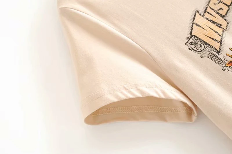 Boho Женская хлопковая футболка с коротким рукавом и принтом животных Модные топы