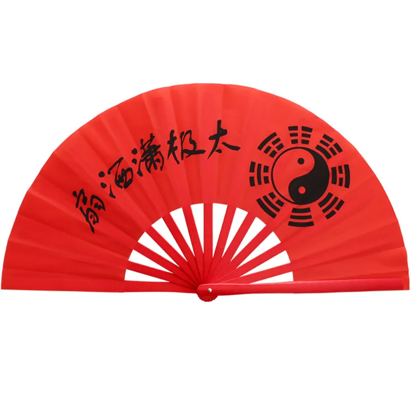 Китайский фанат Taiji Tai Chi правая рука Wushu бамбуковые боевые искусства 34 / 38 см кунг