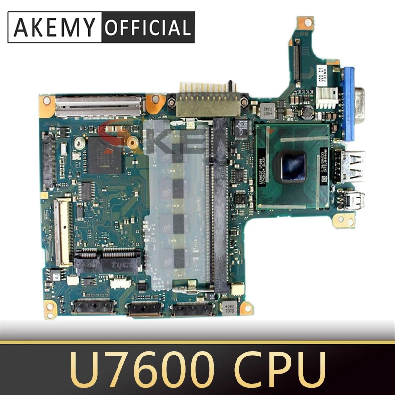 

AKEMY board FMUSY1 A-2115 A For toshiba Portege R500 laptop motherboard intel U7600 CPU 1.2Ghz DDR2 Mainboard Full Tested