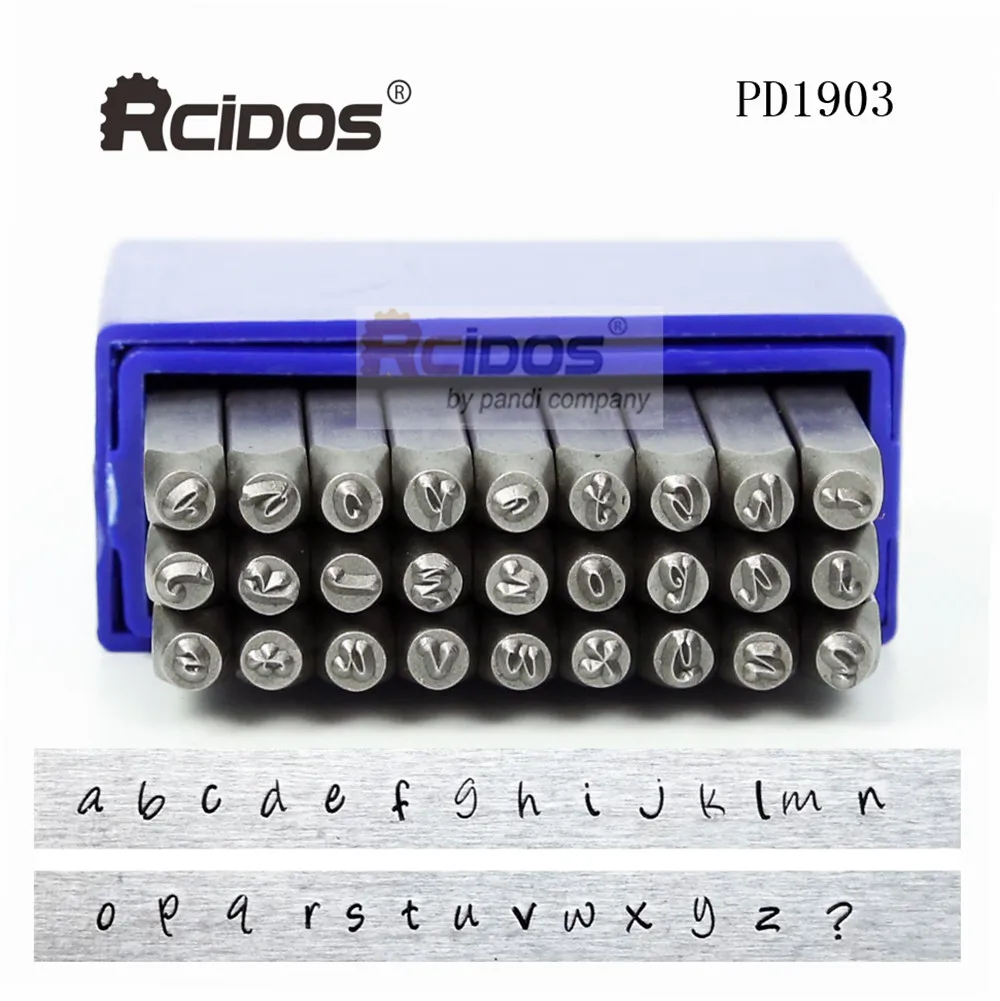 PD-3mm/27 шт./компл. рукописный script строчные буквы металлические набор для стемпинга