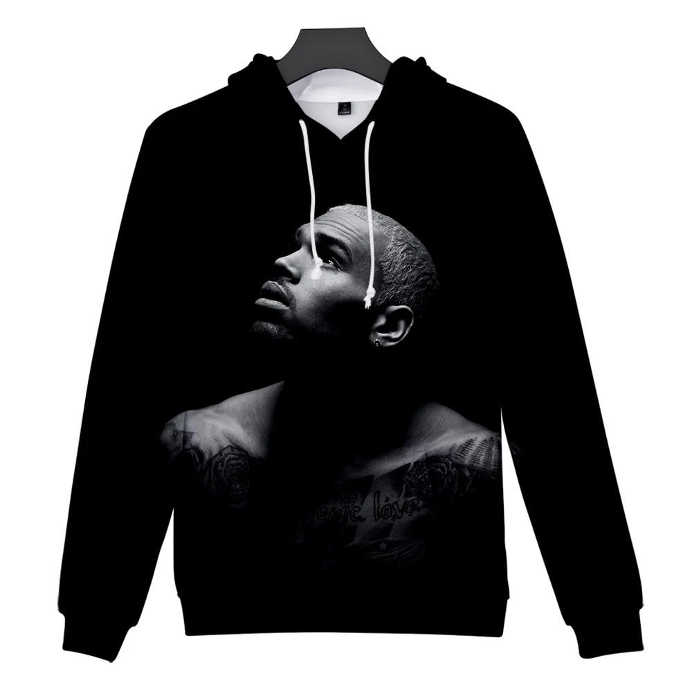 Толстовка с капюшоном и 3D принтом Криса коричневого цвета модная толстовка в