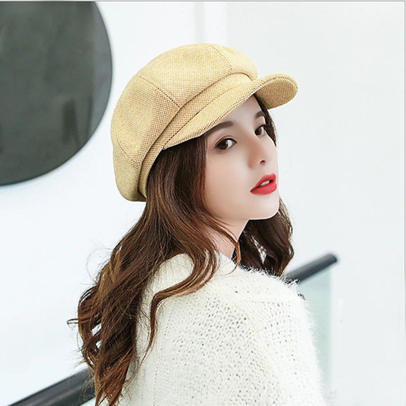 2019 популярные женские хлопок берет Кепка в британском стиле ретро Обувь