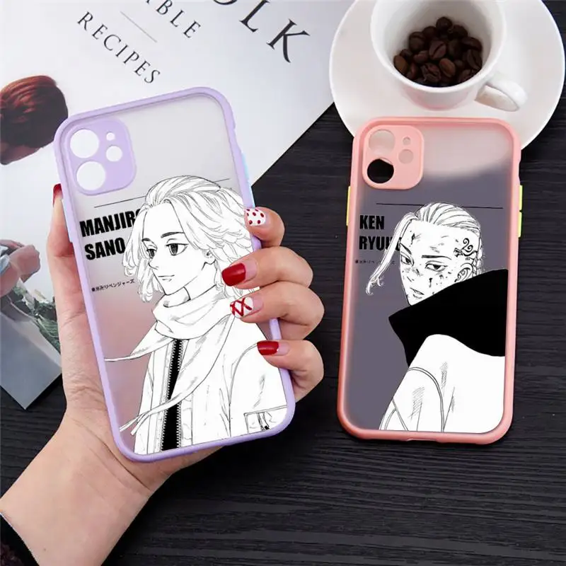 

Tokyo Avengers revengers anime Phone Case For iPhone 13 12 11 Mini Pro XR XS Max 7 8 Plus X Matte transparent Back Cover