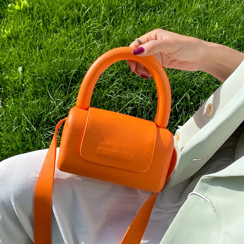

Brands Designer Mini Box Women Handbgas Luxury Pu Leather Shoulder Crossbody Bag Candy Color Small Tote Female Purse Summer 2021