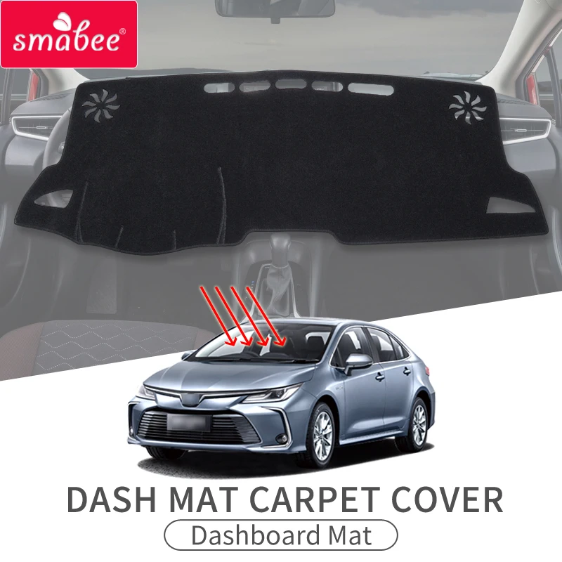 

Smabee Dash Mat Dashmat for Toyota Corolla E210 210 2019 2020 2021 Anti-Slip Mat Dashboard Cover Pad Sunshade Carpet Accessories