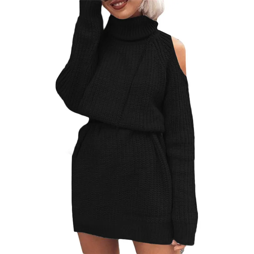 Blusa de Frio Feminina женские зимние высокие сексуальные воротник без бретелек Юбка Талия