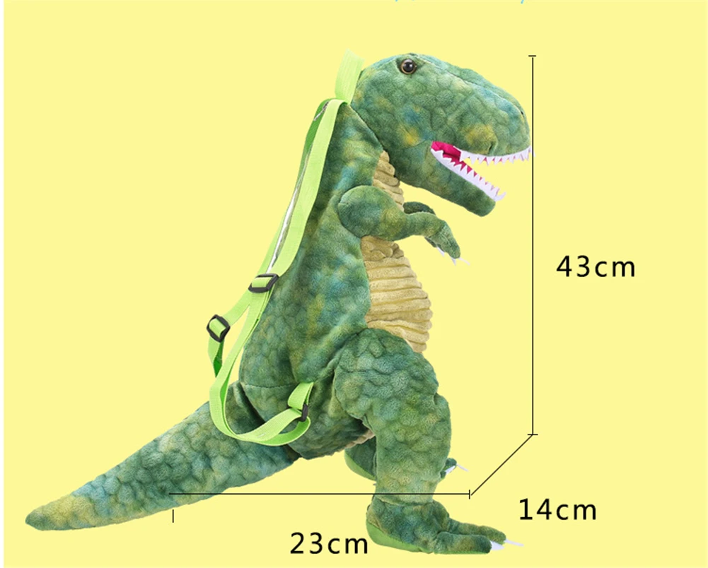 Cute Cartoon Dinosaur Plush Toys Kids Backpack Kindergarten School bag Girls Boys Daypack Mochila Infantil