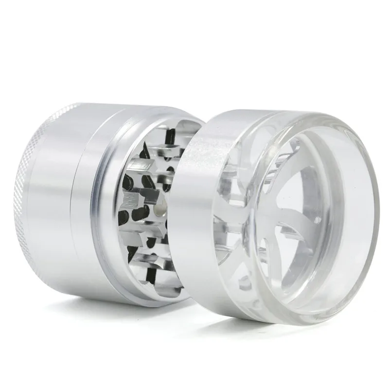 Five-layer Aluminum Alloy Transparent Cover Petal Fan Smoke Generator Weed Grinder Accessories | Дом и сад
