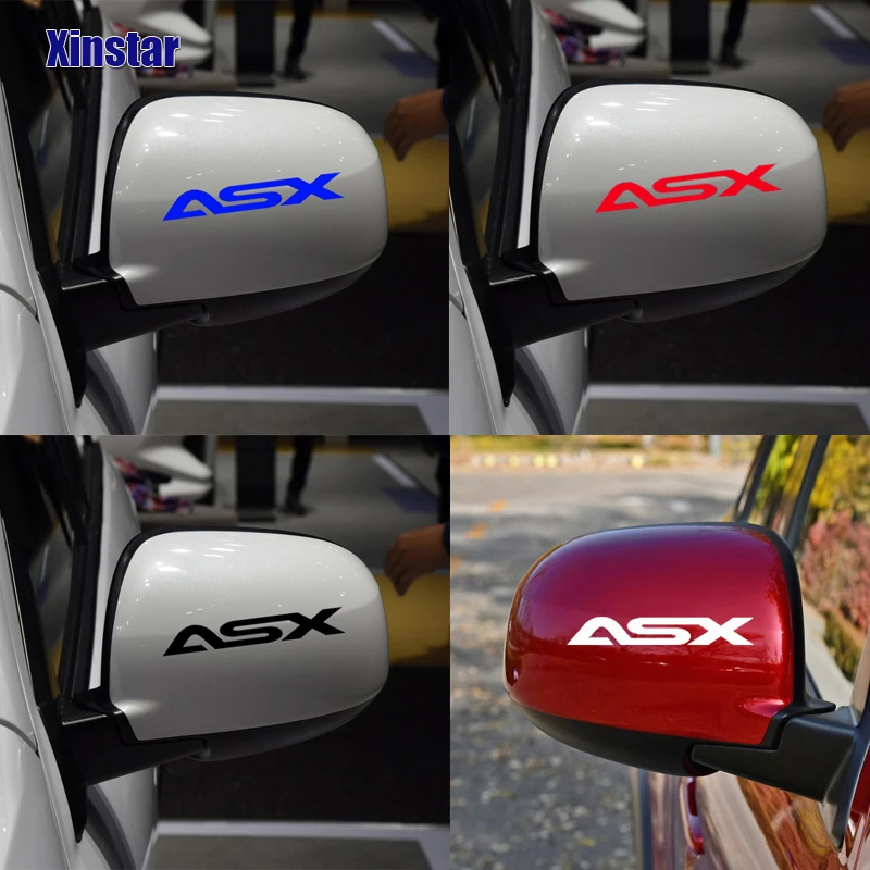 2 шт. KK декоративные наклейки на автомобильное зеркало заднего вида для MITSUBISHI