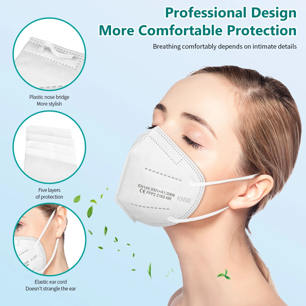 FFP2 mascarillas negras Kn95 masque noir fpp2 approved mask disposable mouth Face ffp2 masks europe ffp3 certified | Безопасность и