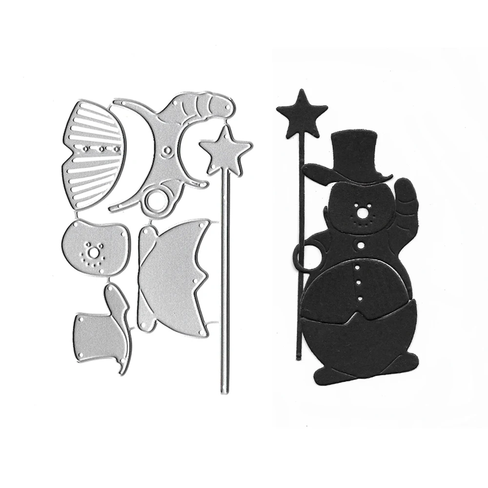 

Snowman Metal Cutting Dies For Scrapbooking Embossing Folder Molds Craft Stencil Die Cuts For Card Making Dies And Stamps 2021