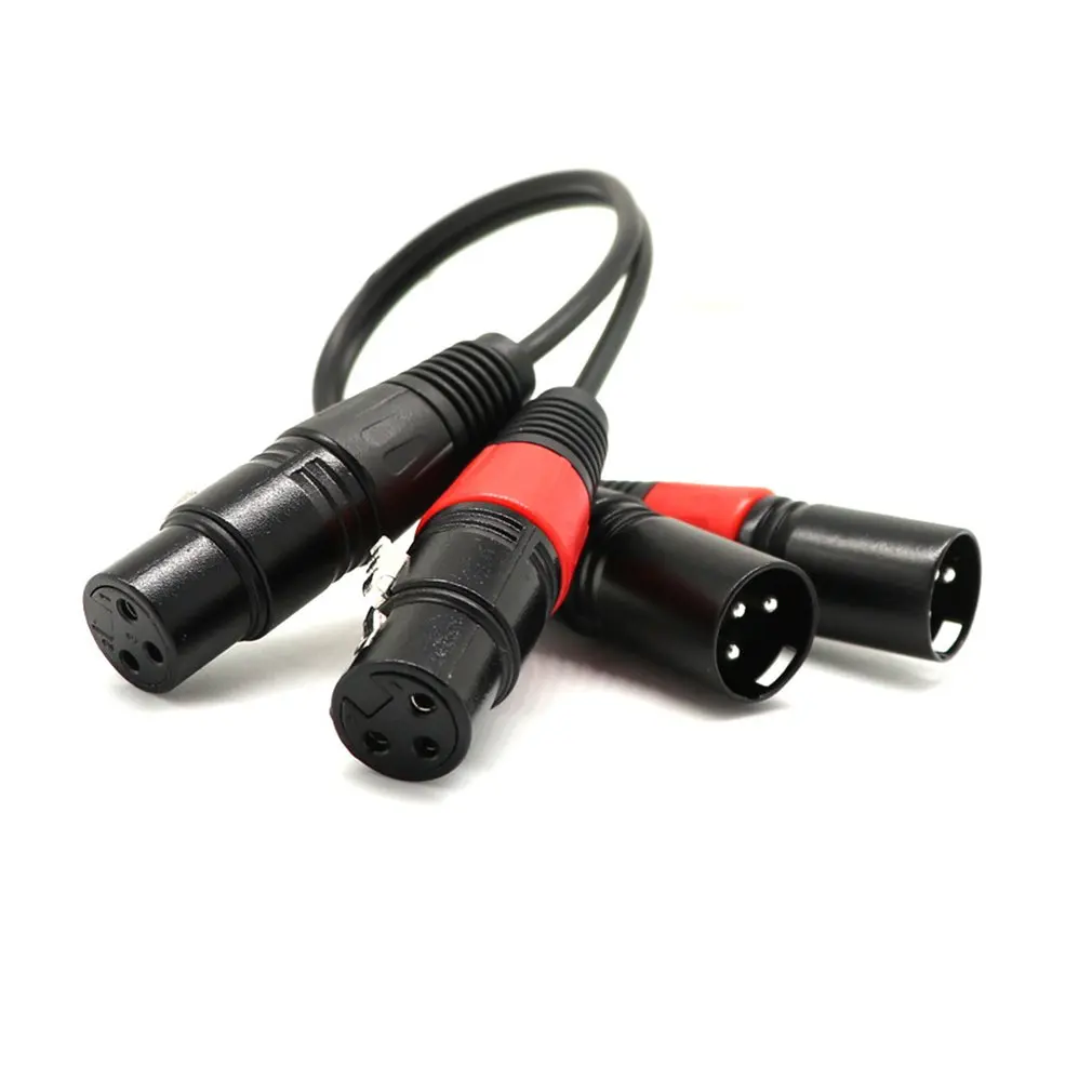 3 Pin зарядный кабель с разъемом папа Женский пушка аудио стерео баланс