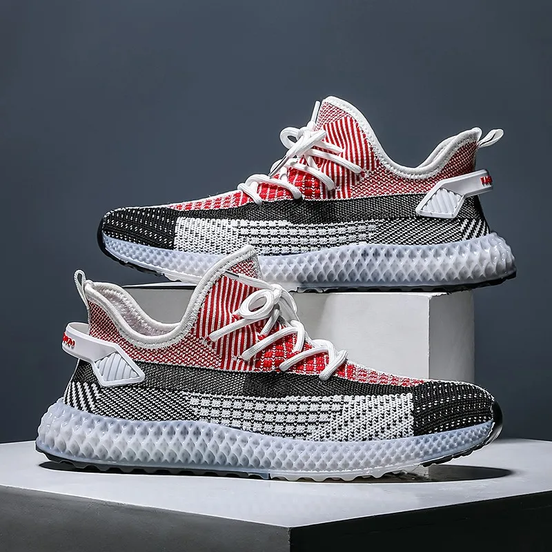 Кроссовки мужские из сетчатого материала Повседневная модная уличная теннисная