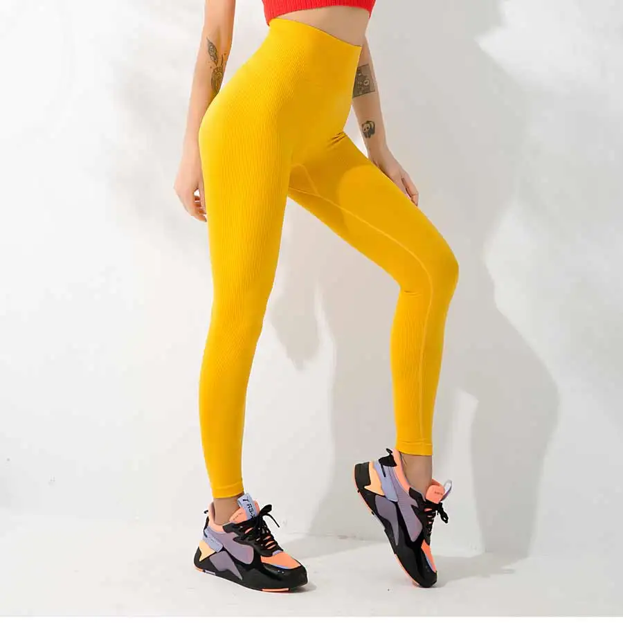 Женские Бесшовные Леггинсы бинэнд для йоги спортивные пуш ап с высокой талией