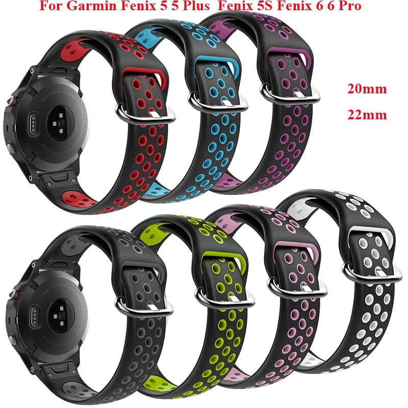 Ремешок для часов Garmin Fenix 5 6 Pro S60 силиконовый быстросъемный ремешок Easyfit 22/20