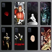 phone case for samsung galaxy a51 a71 a70 a50 a40 a20s a30 a10s a20e a10 a02s a01 silicon cover japanese anime one punch man