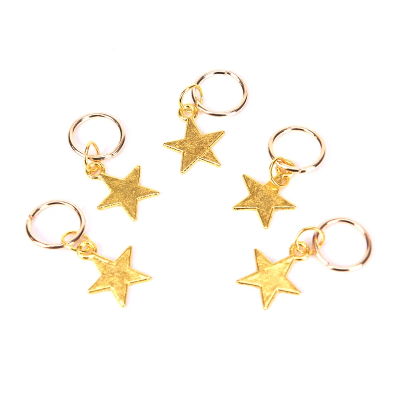 80 шт. цвета: золотистый подвязанные лентой с объемной волной дреды бусины заколки