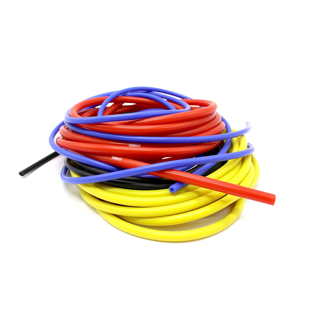 

5M Bule Black Red Yellow 3mm/4mm/6mm/8mm Auto Car Vacuum Silicone Hose Racing Line Pipe Tube Car-styling