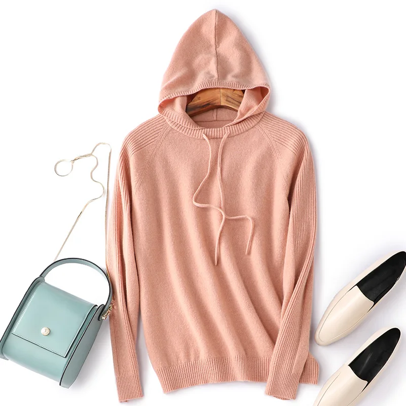 Осенне-зимняя новая толстовка модный кашемировый свитер 100% чистый кашемир |