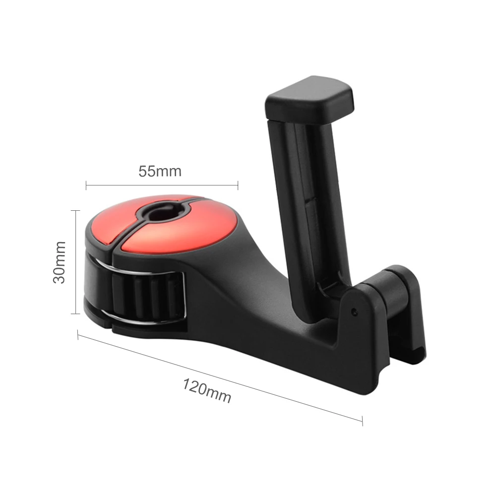 

Car headrest hook and mobile phone holder seat back hook for rear seat bracket clip
