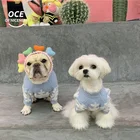 Одежда OCE для собак, осенне-зимняя, теплая, для французских бульдогов, со снежным принтом, свитер для собак, одежда для щенков, хлопковые Толстовки для собак