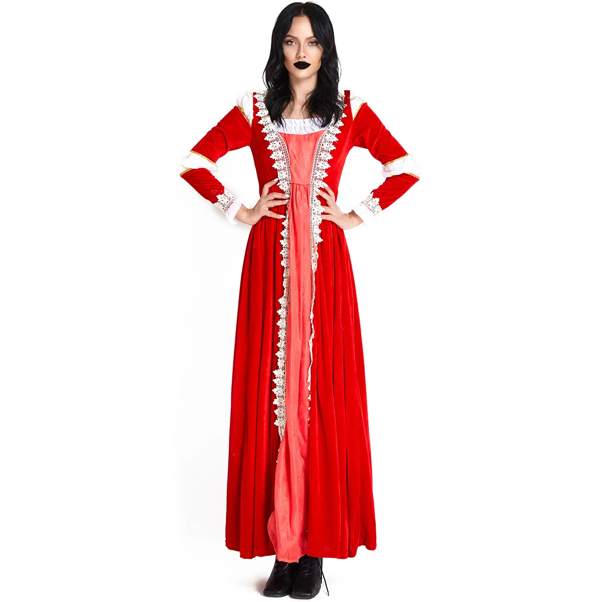 

Vintage Court Costumes, Role-Playing Dresses, Costumes, Halloween Princess Costumes, Plus Size, Prom Costume