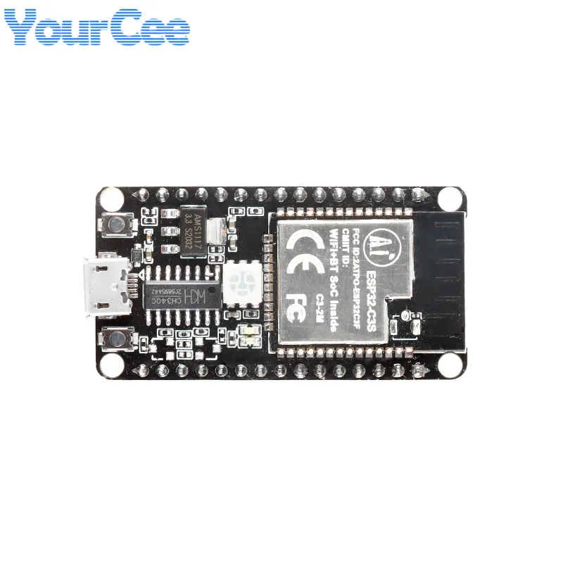 ESP32-C3S 2 4 GHz WiFi BLE5.0 макетная плата ESP32 Dual-mode BLE 5 0 модуль беспроводной связи |