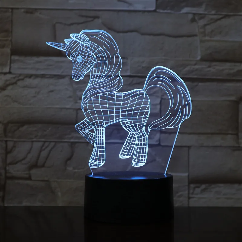 

Nighdn 3d Lamp Night Light Home Decor Unicorn Table Lamp Bedside Light Holiday Gifts for Kids Birthday Present Boys Girlss