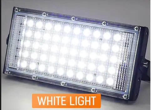 Cold White Светодиодный прожектор 50 Вт AC220V 240 В RGB Водонепроницаемый Ip66 наружный садовый светильник Светодиодный отражатель литой свет прожекторы - Испускаемый цвет: Cold White