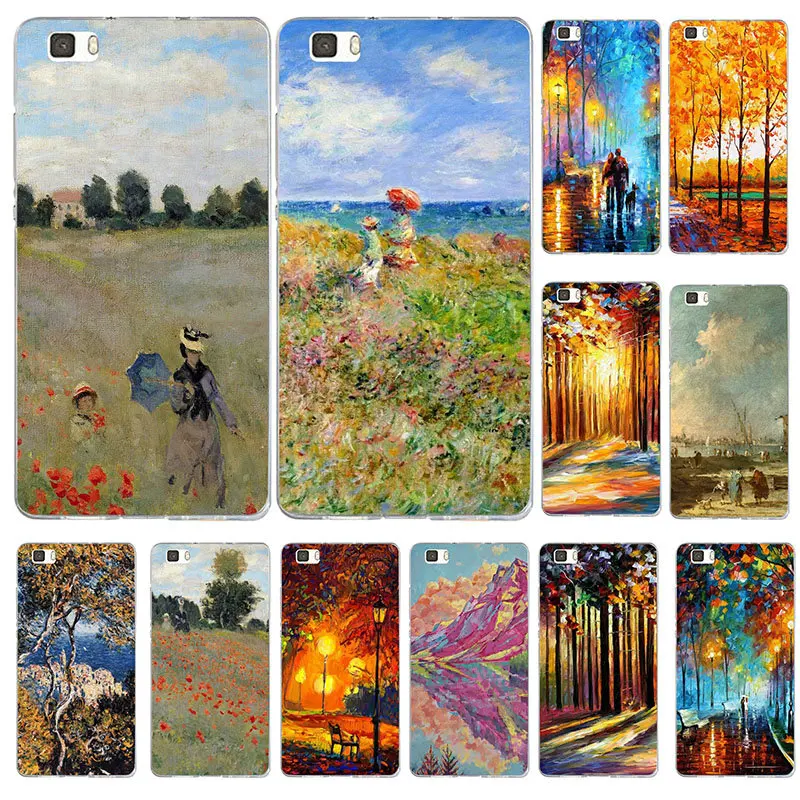 Claude Monet Impression Rising Sun Soft Phone Case for Huawei Honor 6 6A 6C 6X 7 7A 7C 7X 8 8A 8C 8S 8X 9 10 20 Lite Pro | Мобильные