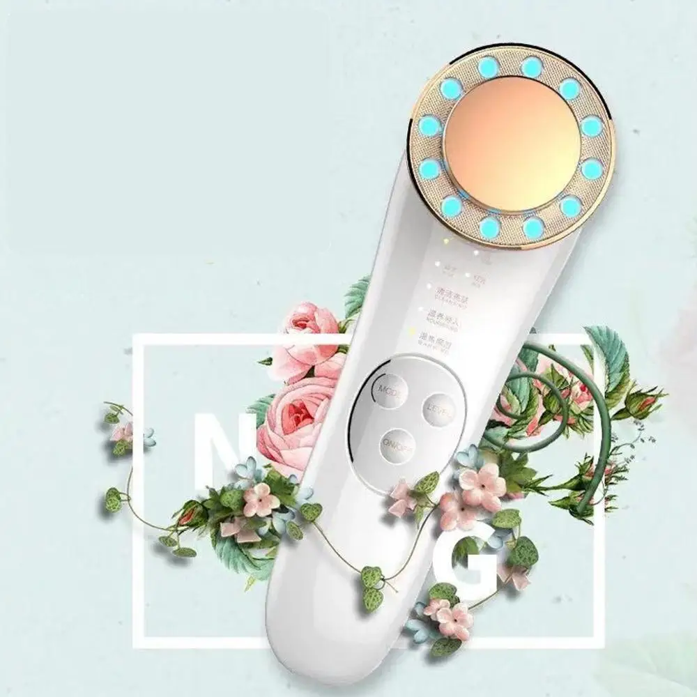 Радиочастотный СВЕТОДИОДНЫЙ Прибор 8 в 1 для омоложения кожи лица радиочастотный