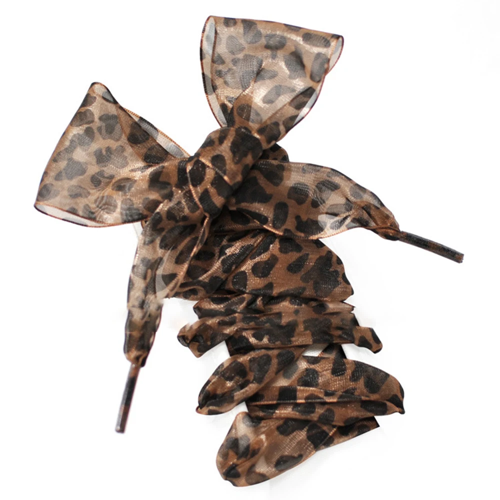 

Leopard Lace Shoelaces Charming Shoe's Decoration One Pair Shoe Accessories