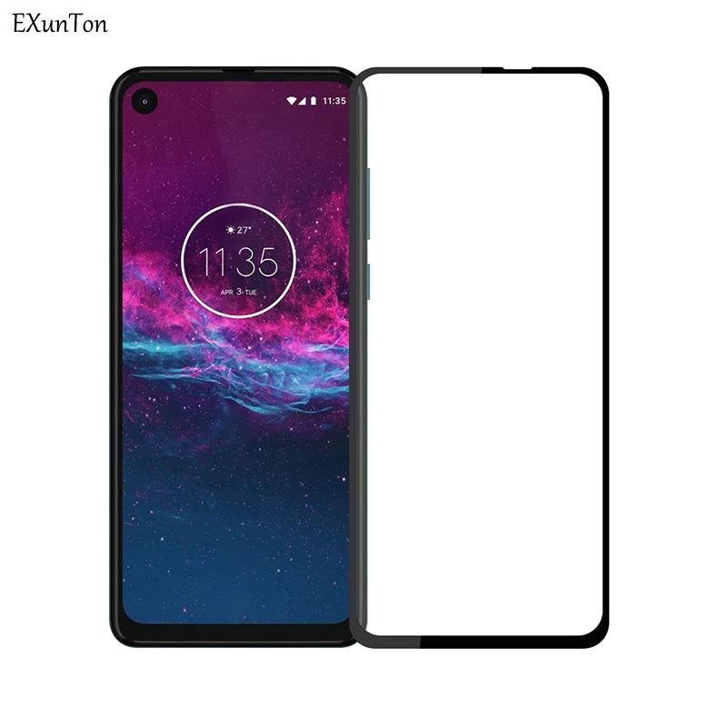 100% полное покрытие закаленное стекло для Motorola One Защитная пленка экрана Moto