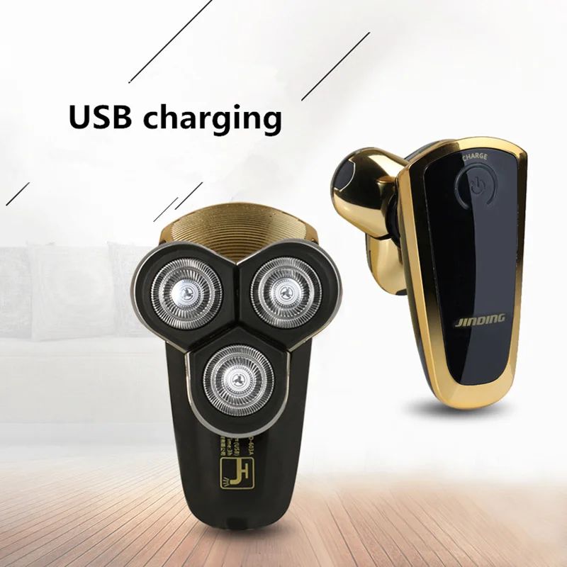 Водонепроницаемая Мужская электрическая бритва Портативная USB бритвенная машина быстрая зарядка триммер для бороды профессиональный светодиодный бритва 42D