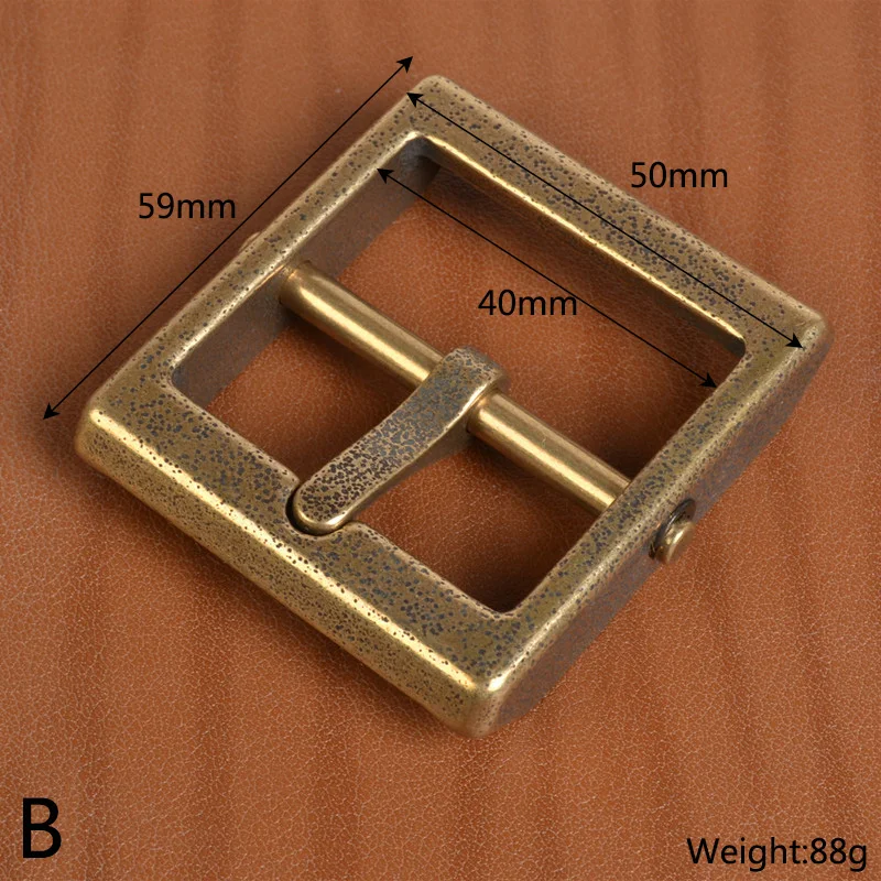 Meetee 1pc ID40mm Pure Copper Brass Belt Buckle Head Detachable Retro Pin Buckles DIY LeatherCraft Belts Decor Accessories YK156 | Дом и сад