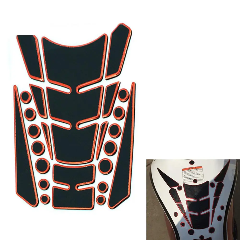 

3D Car Motorcycle Gas Fuel Tank Pad Sticker Decals Motorbike Fuel Oil Tank Pad Protector Fuel Racing Accessories Universal Fit