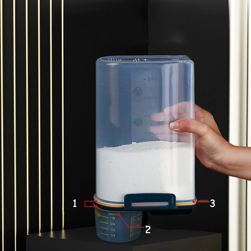 2.5L стиральный порошок ведро Творческий сушки баки контейнеры для хранения