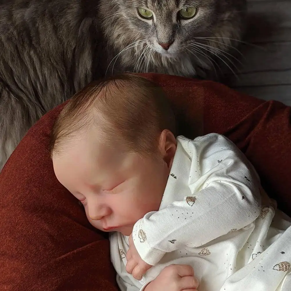 

45 см, Спящий ребенок, действительно мягкая коллекция, искусство, силиконовое тело, Рождественский человек, оптовая продажа, подарок J2k5