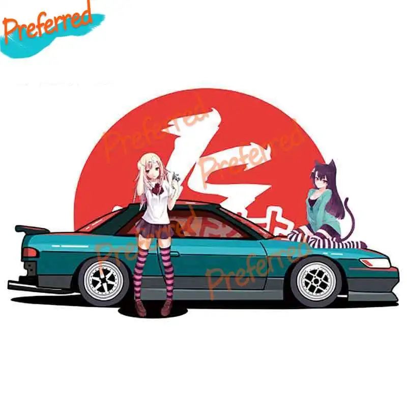 

With Youth ANIME Girl Window Fine Decal Motocross Racing Laptop Helmet Trunk Wall Vinyl Car Sticker Die Cutting