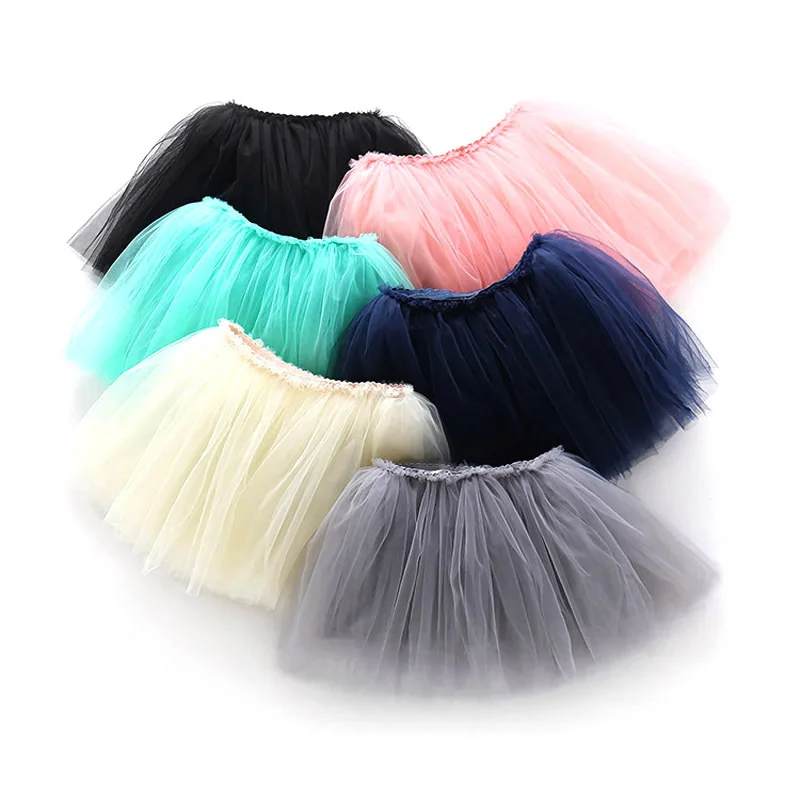 

2021 princess dress girls half-length skirt three-layer yarn short skirt baby show tutu skirt spring and summer