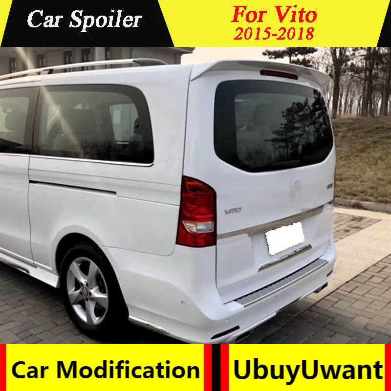 Для Mercedes Benz Vito 2015 2016 2017 2018 ABS Материал грунтовка цвет спойлер на задний багажник