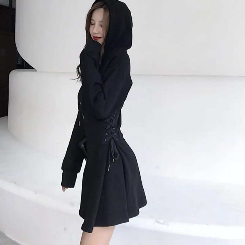 Женский корсет сексуальный готический Повседневный черный с длинным рукавом