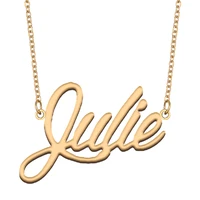 necklace with name julie for his her family member best friend birthday gifts on christmas mother day valentines day