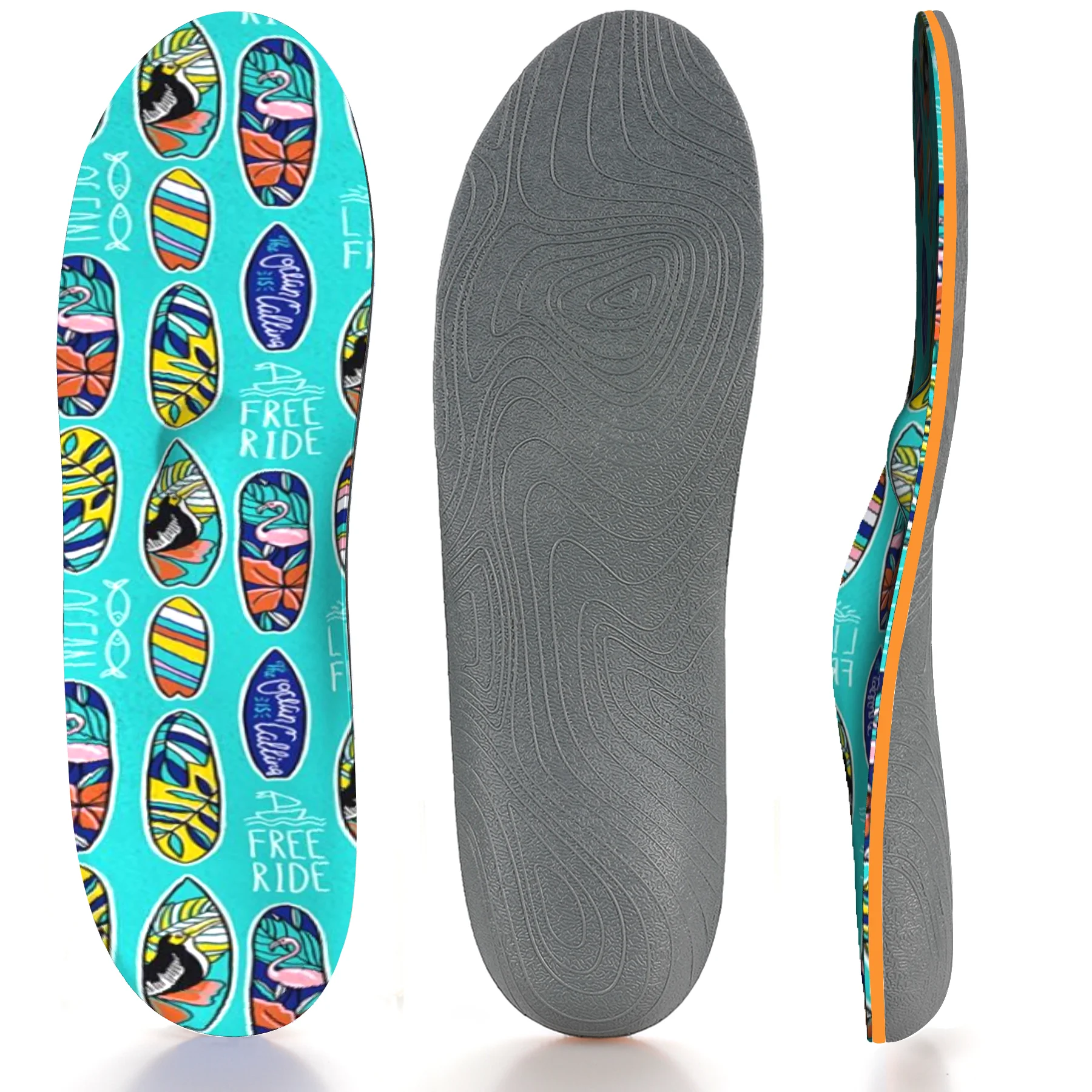 

Creative Design Pattern Running Anti-skid Wear-resistant Shock Absorption Breathable Arch Support Insole