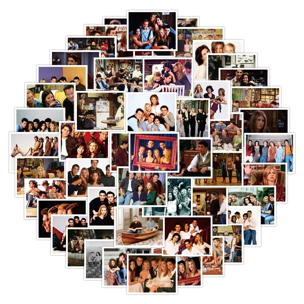 10/30/50PCS Hit American TV Series Friends Stickers, Mug, Mobile Phone Case Stickers, Suitcase Graffiti Stickers Wholesale