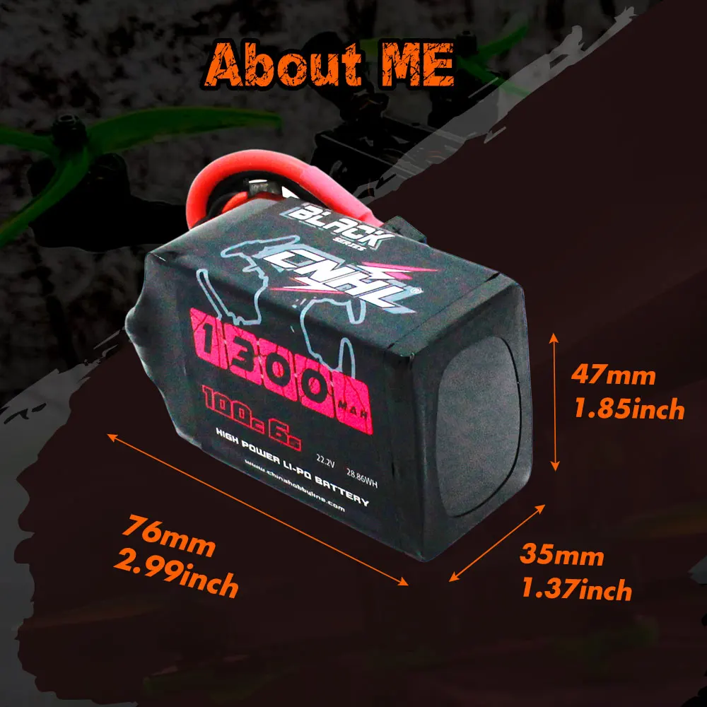 4 шт. CNHL 6S Lipo аккумулятор 1300 мАч 22 2 в 100C с XT60 черной серии для радиоуправляемого FPV